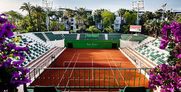 Tennis courts at Marbella Club