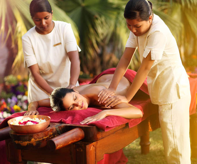 Ayurvedic massage at Ananda