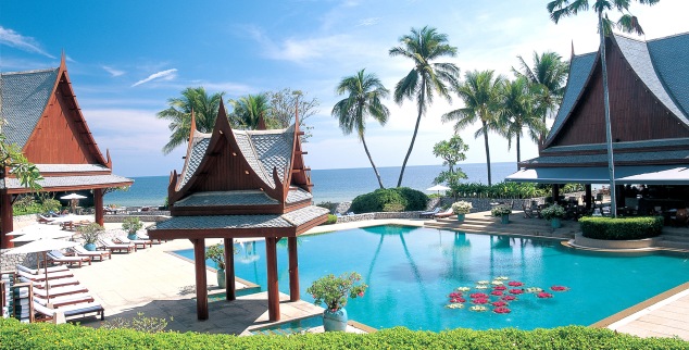 Chiva Som, Thailand, pool view