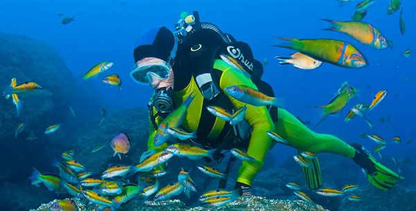 scuba diving at Galo
