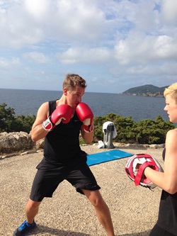 boxing on the coast in Ibiza