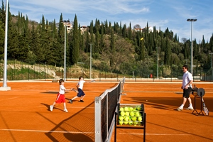 A tennis lesson at Raddisson Blu