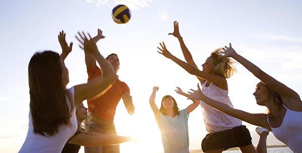 Ibiza beach volleyball