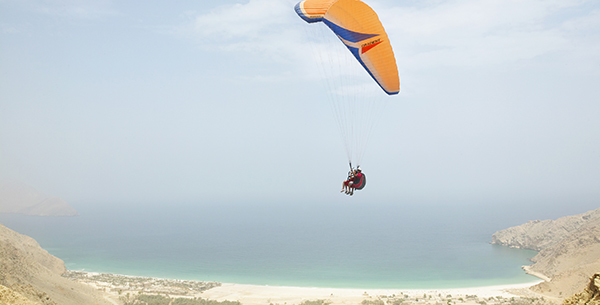 Paragliding in the Middle East