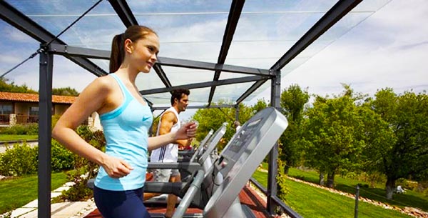 Outdoors fitness at adler thermae