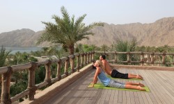 Zighy Bay, Oman - yoga